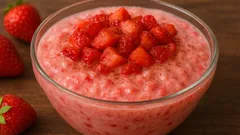 How to Make Perfectly Creamy Rice Pudding with Strawberries